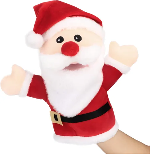 Miniatura 6 de Hopearl Marioneta de mano de pájaro de peluche con boca abierta y movible para juego imaginativo, juego de rol, juguete interactivo para contar