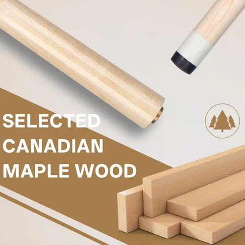 Miniatura 3 de Pool Cues Stick,3 in 1 Adjustable Maple Pool Cue Stick Sets Cue Sticks 58 inch Pool Cues Adult Canadian Maple Wood Billiard Stick with Carry Case 4