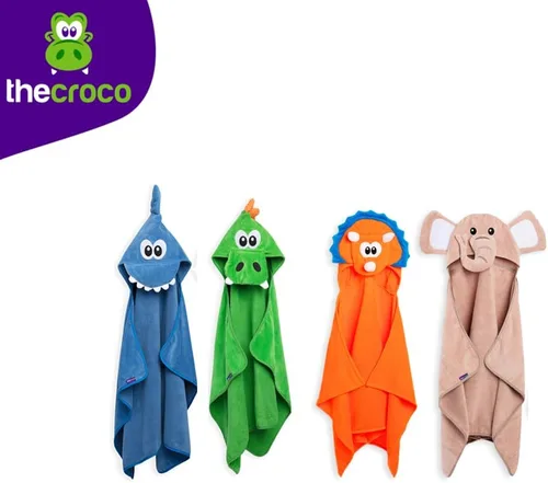 Miniatura 6 de Toalla de animal con capucha calidad premium: ultra suave, súper absorbente, XL 49 x 28 pulgadas, para niños y bebés, para baño, playa, piscina