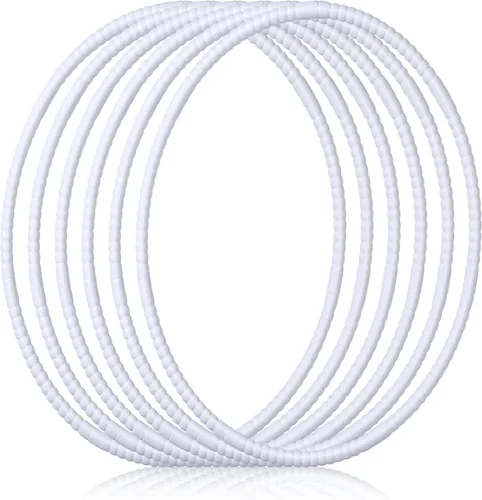 Miniatura 17 de Shappy - 6 piezas de aros de ejercicio desmontables ajustables, juguete de plástico, juguetes de patio de juegos, aros circulares