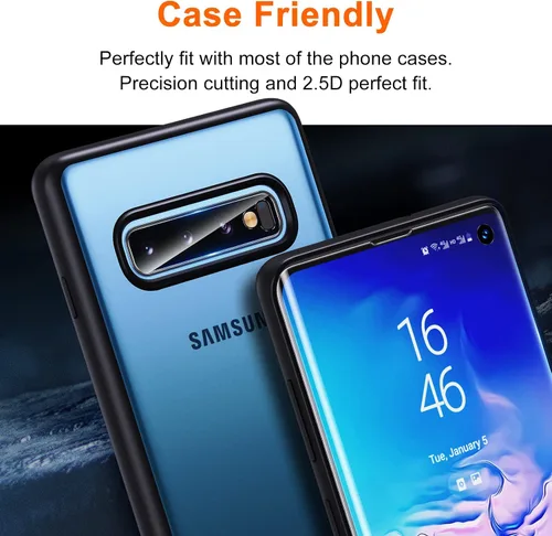 Miniatura 8 de [Paquete de 3+2] Unique Me compatible con Samsung Galaxy S10 de cobertura completa, protector de pantalla de TPU flexible y protector de lente