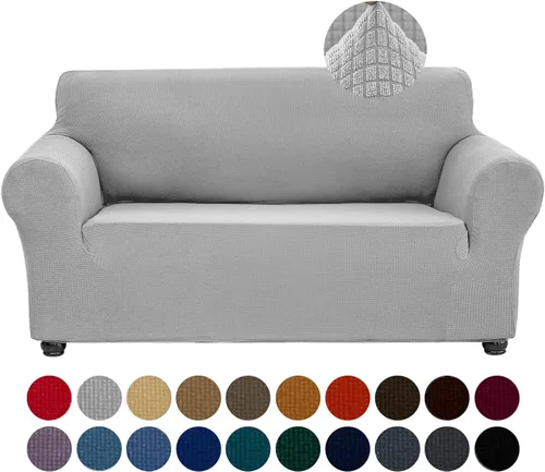 Miniatura 16 de Joccun Funda Elástica para Silla Sofá, Funda de Sofá de 1 Pieza Tela Jacquard de Spandex con Parte Inferior Elástica, Protector de Muebles Lavable