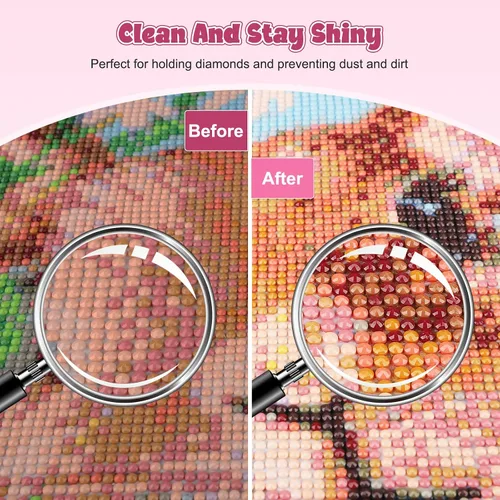 Miniatura 3 de GHHKUD Sellador de pintura de diamantes de 5.1 fl oz con pinceles, pegamento sellador de arte de diamantes DIY, aplicador de accesorios de pintura