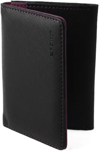 Miniatura 5 de Multicolor sólido para hombre de cuero clip de dinero Navidad para padre, Negro, orquídea mediana-ecm10a04