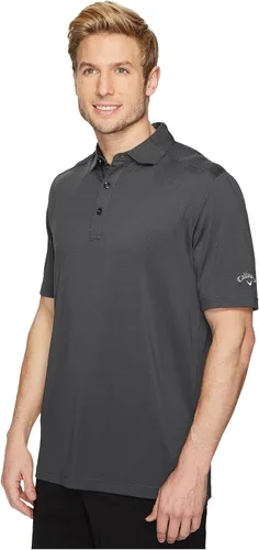 Miniatura 4 de Callaway Polo de golf micro hexagonal para hombre con protección solar, tejido elástico sólido