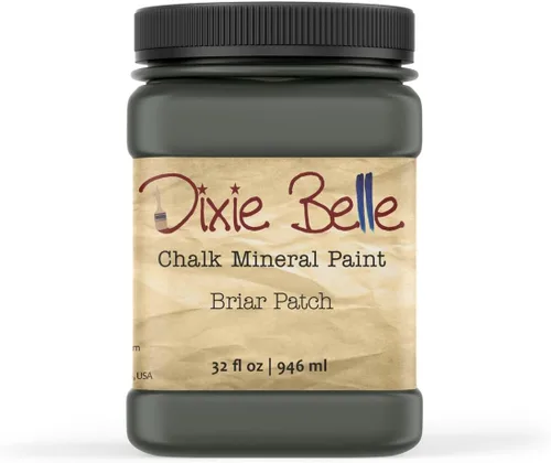 Miniatura 298 de Dixie Belle Paint Company - Pintura con acabado de tiza para muebles, color negro (Caviar), 1 galón, 128 fl oz, pintura mineral color rosa intenso