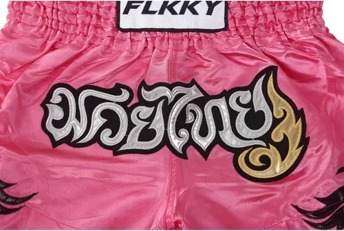 Miniatura 6 de FLKKY Muay Thai - Pantalones cortos de boxeo para hombres y mujeres, de alta calidad, para entrenamiento de artes marciales, gimnasio, boxeo