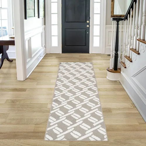 Nautica Alfombra de pasillo | Alfombras de interior para pasillos y entradas | Alfombra antideslizante y antideslizante para puerta de entrada y