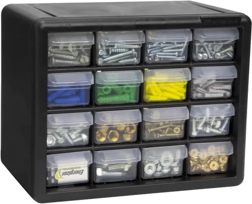 Miniatura 12 de Akro-Mils 10116 16 piezas de plástico de herramientas de almacenamiento y Gabinete para manualidades cajón, 10.5 pulgadas x 8.5 pulgadas x 6.5
