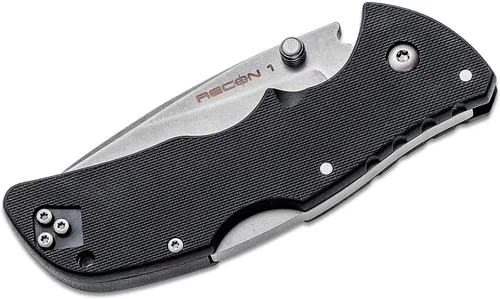 Miniatura 7 de Cold Steel Recon 1 Series Cuchillo plegable táctico con bloqueo Tri-Ad y clip de bolsillo, Mini Recon 1 cuchillo plegable de punta de lanza