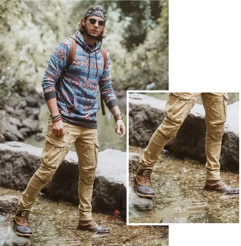 Miniatura 2 de ALEADER Botas estilo pato, para hombre Carcasa impermeable Botas de nieve con forro de piel