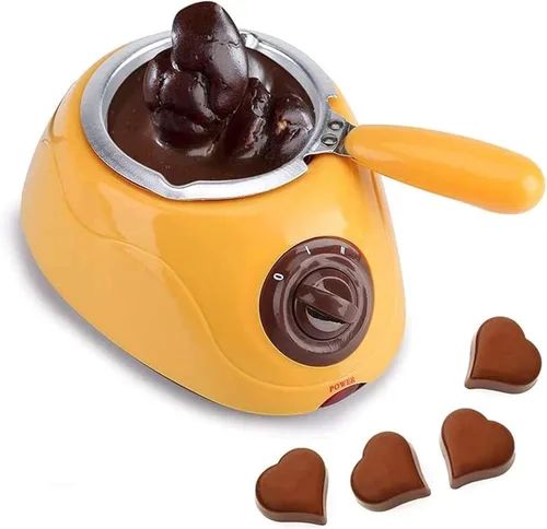 Miniatura 8 de Derretidor de chocolate, olla de plástico para derretir chocolate caliente, máquina eléctrica de fundición, herramienta de cocina con juego de Rosa
