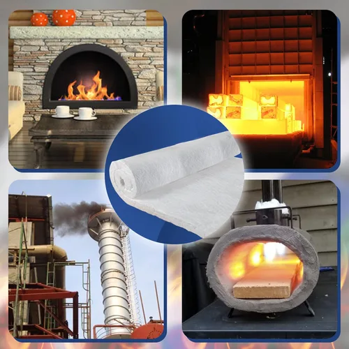 Miniatura 6 de Manta aislante de fibra de cerámica, 2 pulgadas de grosor x 12 x 24 pulgadas, densidad de 2400 °F 8#, deflector de aislamiento a prueba de fuego