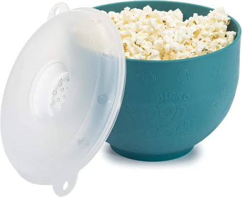 Miniatura 11 de Goodful Palomitero de Silicona, Palomitero Plegable para Microondas con Aire Caliente, Tazón Hecho sin BPA, Rojo