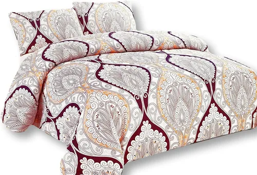 Miniatura 18 de Tache - Funda de edredón floral colorida color aguamarina, Mariposa de las Maravillas - Lujoso algodón reversible con cremallera y lazos