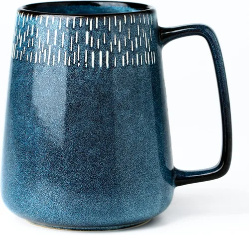 Miniatura 7 de Tazas de cerámica grande de 21 oz, Tazas extra grandes para té y café, diseño de asa grande, taza de café grande para oficina y hogar, apta