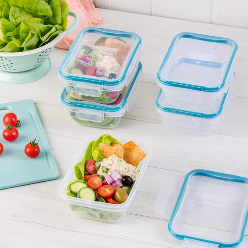 Miniatura 2 de Snapware Total Solution - Juego de 5 recipientes de plástico (3 tazas) para almacenamiento de alimentos, tapas de bloqueo herméticas y a prueba