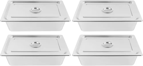 Miniatura 10 de Calentador de alimentos Bain Marie de grado comercial, 1 olla redonda, calentador de alimentos de acero inoxidable, mesa de vapor para catering