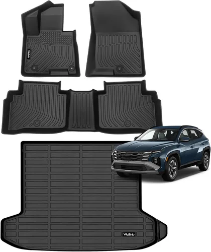 Miniatura 93 de Tapetes de piso para todo clima y forro de carga con respaldo para Chevrolet Suburban de 7 asientos 2021-2025 / GMC Yukon XL de 7 asientos