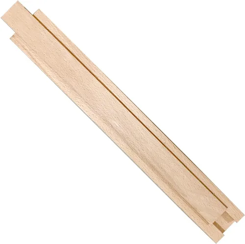 1 guía clásica de madera para cajones de montaje inferior, guía clásica, pista de montaje central de 15.7 pulgadas, kit de reemplazo de rieles