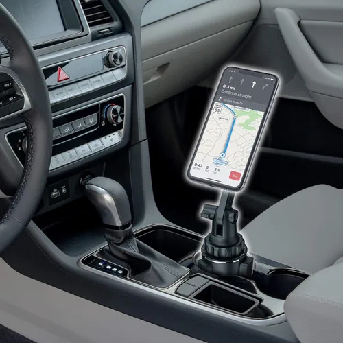 Miniatura 2 de Soporte magnético para teléfono - Soporte universal para automóvil con base ajustable y brazo extensible, compatible con todos los teléfonos