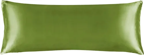 Miniatura 112 de Bedelite Funda de almohada de satén para el cuerpo, súper suave y refrescante, para el cabello y la piel, transpirable, sedosa y larga, 20 x 54 Rosa