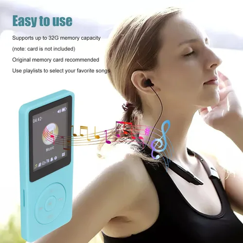 Miniatura 5 de Zunate Reproductor de MP3/MP4, reproductor MP3 MP4 digital portátil sin pérdidas para niños, delgado reproductor multimedia LCD de 1.8 pulgadas