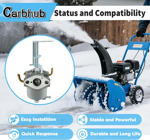 Miniatura 3 de Carbhub Carburador para Power Clear 180 PC180 418ZR 418ZE Toro 119-1980 Toro 38587 38272 38282 38452 soplador de nieve 119-1570 119-1928 119-1977