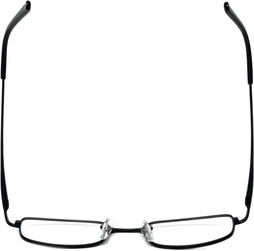 Miniatura 4 de Calabria 753XL - Gafas de lectura extra anchas y grandes con bisagra de resorte de metal, color negro+0.50