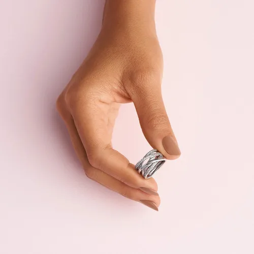 Miniatura 5 de PANDORA Jewelry Entwined Cubic Zirconia Ring