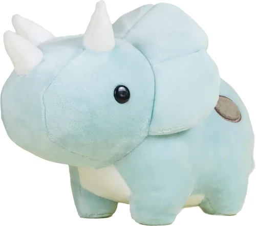 Bellzi Triceratops - Lindo juguete de peluche de animal de peluche, adorable juguete de dinosaurio suave y regalos, regalo perfecto para niños,