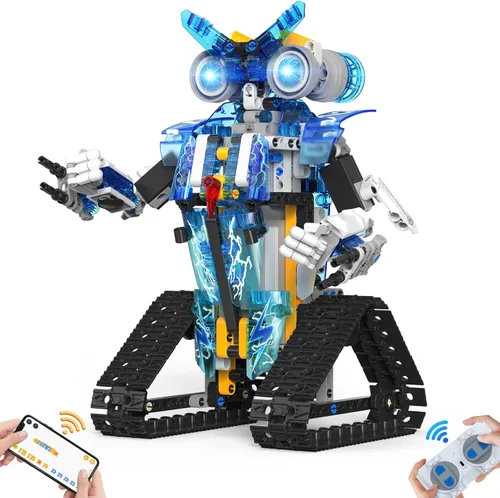 Miniatura 7 de Juguetes robot para niños de 8 a 16 años con aplicación o control remoto, kit de bloques de construcción programables científicos, proyectos STEM