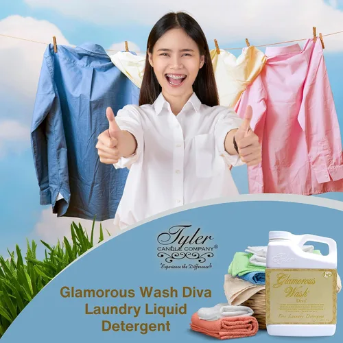 Miniatura 6 de Worldwide Nutrition Paquete Compatible con Tyler Glamorous Wash Diva Detergente Líquido para la Ropa - Lavable a Mano y a Máquina Detergente