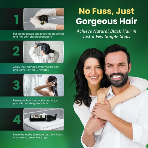 Miniatura 5 de Champú para cabello negro natural a base de hierbas