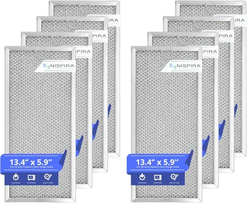Miniatura 8 de Nispira WB06X10596 Filtro de grasa de repuesto para microondas de 13.4 x 5.9 pulgadas, compatible con campana extractora de microondas GE Whirlpool