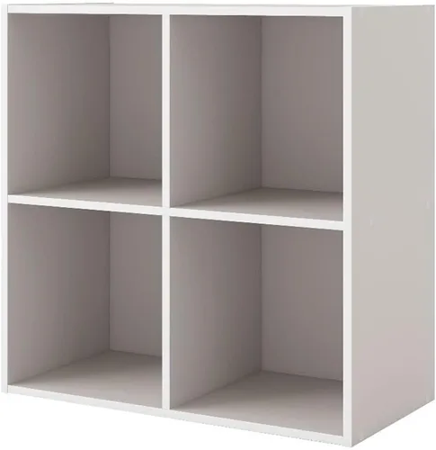 Miniatura 31 de Homes: Inside + Out Apexa - Estantería organizadora de almacenamiento de 2 cubos, estantería apilable de madera para cubos para organización