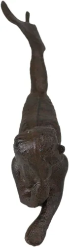 Miniatura 7 de Ebros Gift Sirena náutica de hierro fundido rústico de 9.5 pulgadas de largo con cola estirada, estatua de diosa del océano, princesa, playa