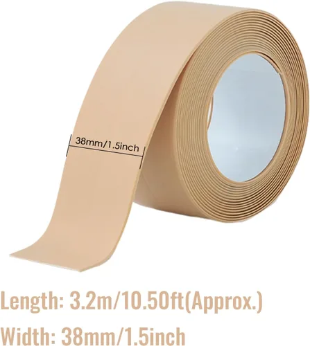 Miniatura 2 de Cinta selladora de baño, impermeable, cinta de calafateo de esquina de pared, cinta autoadhesiva simple para cocina, inodoro, bañera, baño