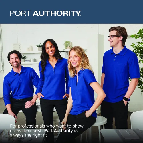 Miniatura 6 de Port Authority Camisa SuperPro React de sarga de manga larga con botones para hombre