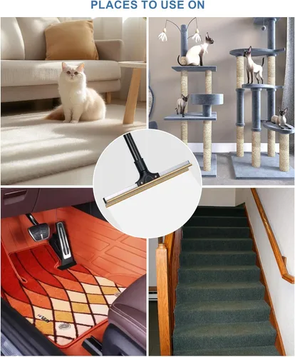 Miniatura 4 de Paquete de 3 removedores de pelo de perros, removedor portátil de pelo de perros y gatos, removedor de pelo de mascotas reutilizable, raspador
