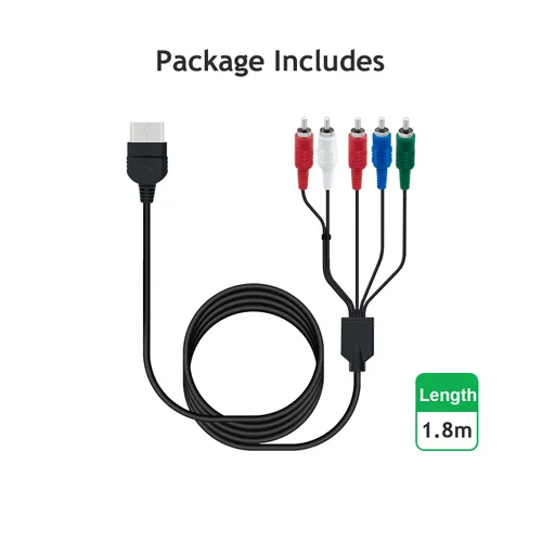 Miniatura 8 de Mcbazel HDTV de alta definición componente de TV compuesto AV Audio Video Cable para Classic Original Xbox sólo