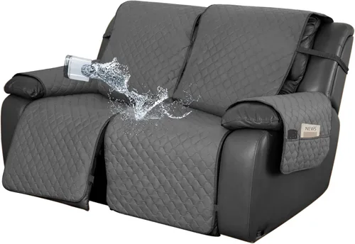 Miniatura 30 de Easy-Going Funda impermeable para sillón reclinable de gran tamaño con bolsillo, 1 funda de sofá reversible para sillón reclinable, protector