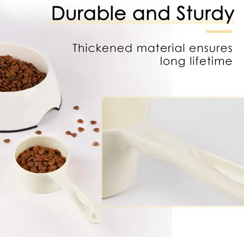 Miniatura 8 de Super Design - Cuchara de 1 taza para comida de perro, cuchara medidora de melamina para contenedores para perros, gatos, pájaros y conejos, cuchara