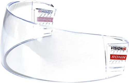 Ronin X - Visera de hockey con revestimiento antivaho y antiarañazos, resistente a los impactos, ajuste universal para casco con accesorios de