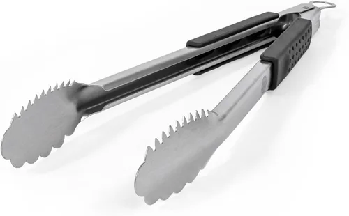 Pinzas para parrilla extralargas de 16 pulgadas resistentes para barbacoa y parrilla, pinzas de acero inoxidable extralargas para parrilla al aire