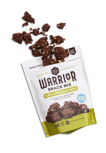 Miniatura 3 de BeeFree Warrior Mix Granola sin gluten – Bocaditos de granola gruesos Granola paleo, baja en carbohidratos, sin granos, sin conservantes, sin