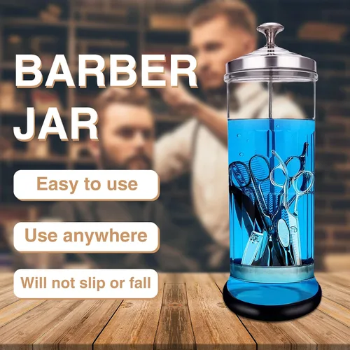 Miniatura 8 de Frasco Esterilizador Desinfectante - Vidrio Duradero para Herramientas de Uñas y Herramientas de Barbería y Peluquería (50 Oz /1500ml)