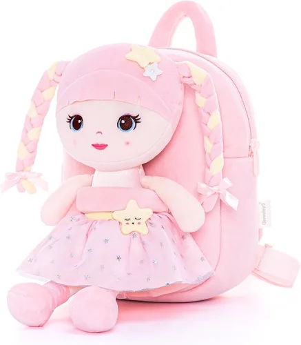Miniatura 45 de Lazada Mochila para niños pequeños, juguetes de animales de peluche, mochila pequeña, color gris, 9.5 pulgadas