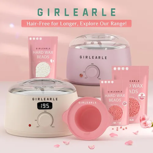 Miniatura 9 de GIRLEARLE Perlas de cera dura, granos de cera de 1 libra para depilación de piel sensible con fórmula de rosa, perfecto para cuerpo completo