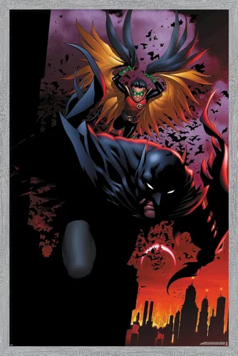 Miniatura 11 de DC Comics Batman - Póster de pared de ataque de Batman y Robin, 22.4 pulgadas de largo x 14.7 pulgadas de ancho, versión premium sin marco